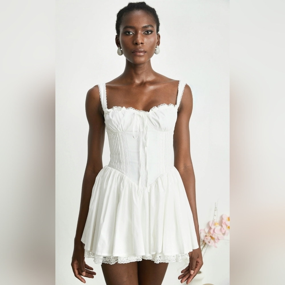 NEW MISS ROSIER CAMILLE CORSET COQUETTE MINI DRESS. - Picture 2 of 10